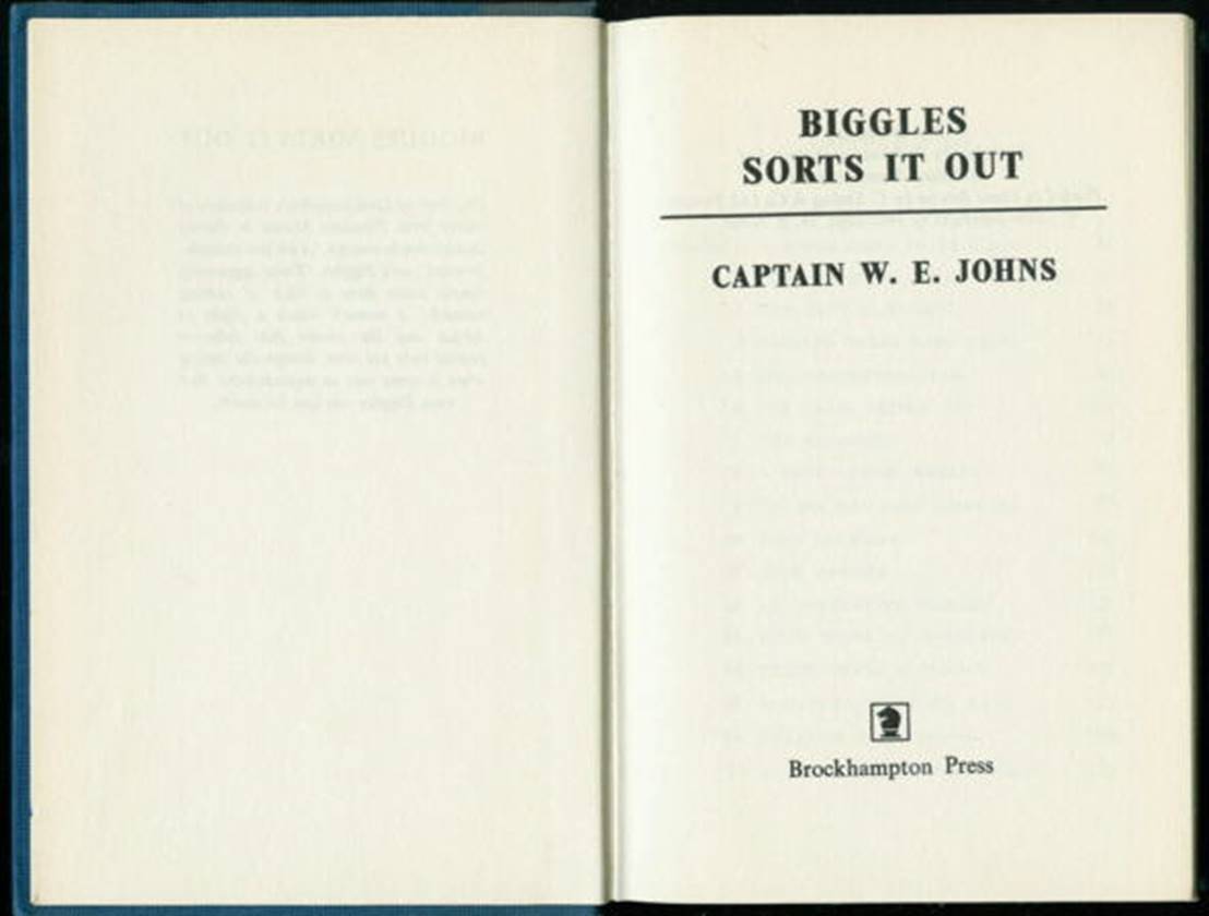 Biggles Sorts it Out